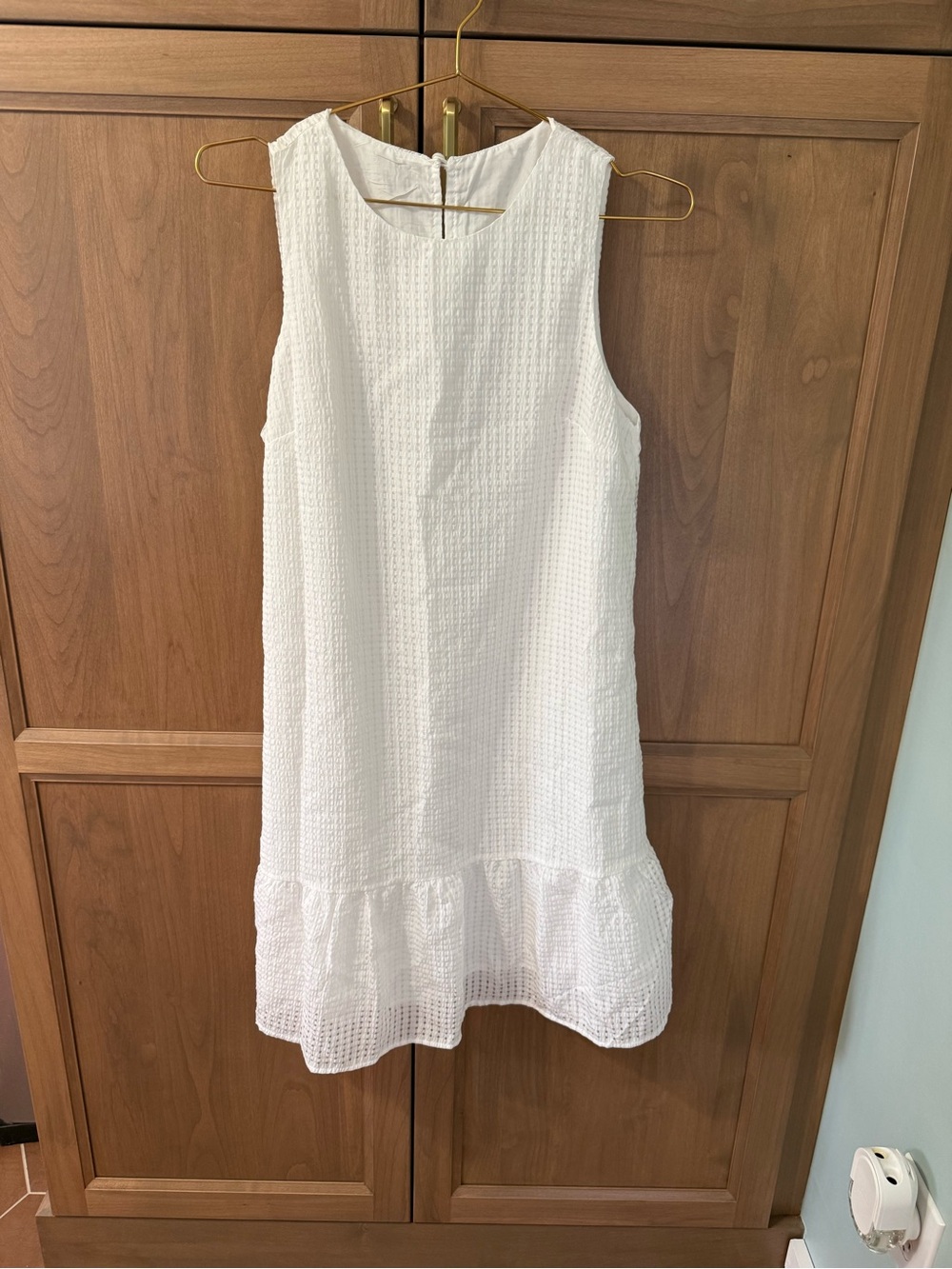 Source Unknown White Sleeveless Mini Dress